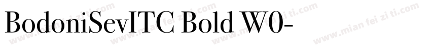BodoniSevITC Bold W0字体转换